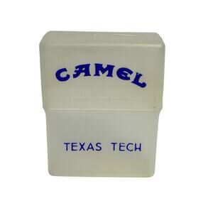 Camel Cigarettes Non-filter Texas Tech Vintage Plastic Case Rare